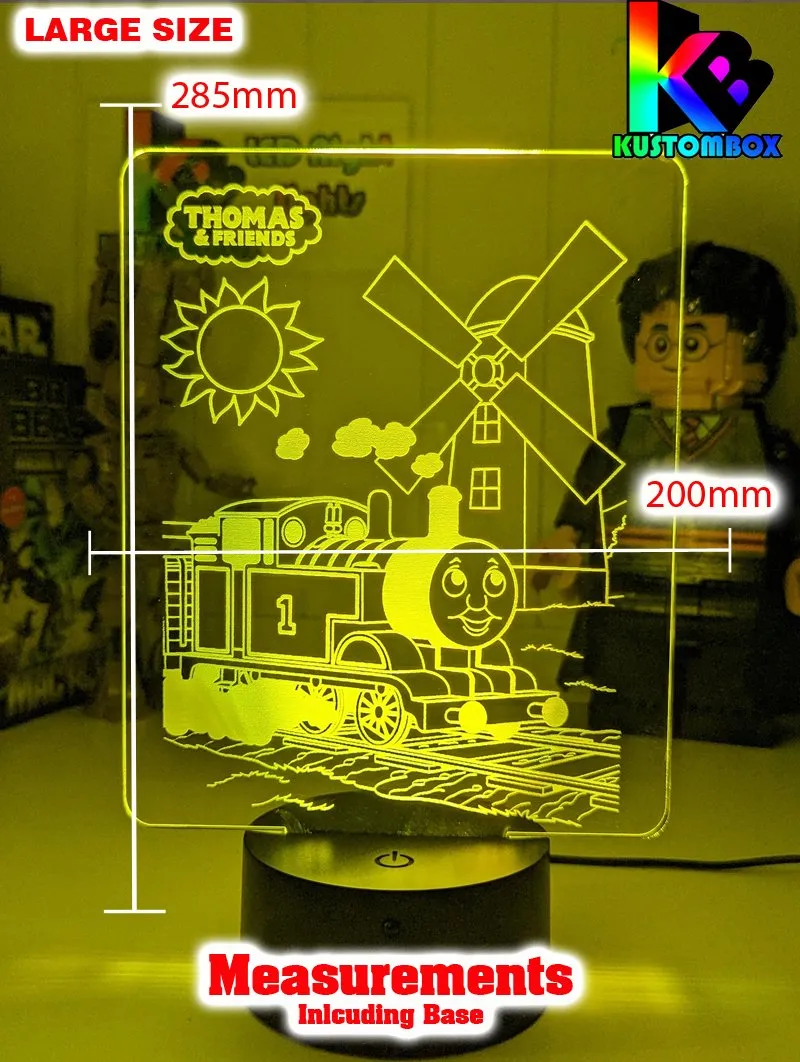 Thomas the Tank 3D LED Night Light Childrens Bedroom Lamp